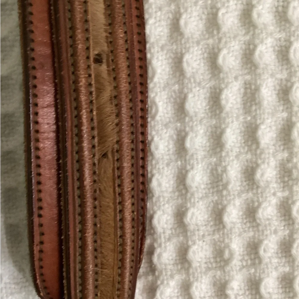 Hand Crafted Leather and Horse Hair Men’s size 42 Belt